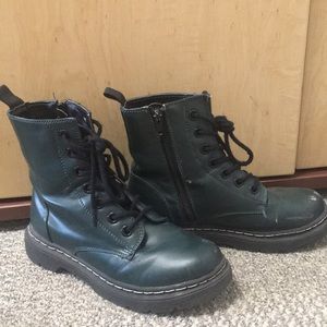 Deep Green Combat Boots